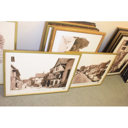 Fourteen Francis Frith collection photographic prints of Oxted between ...