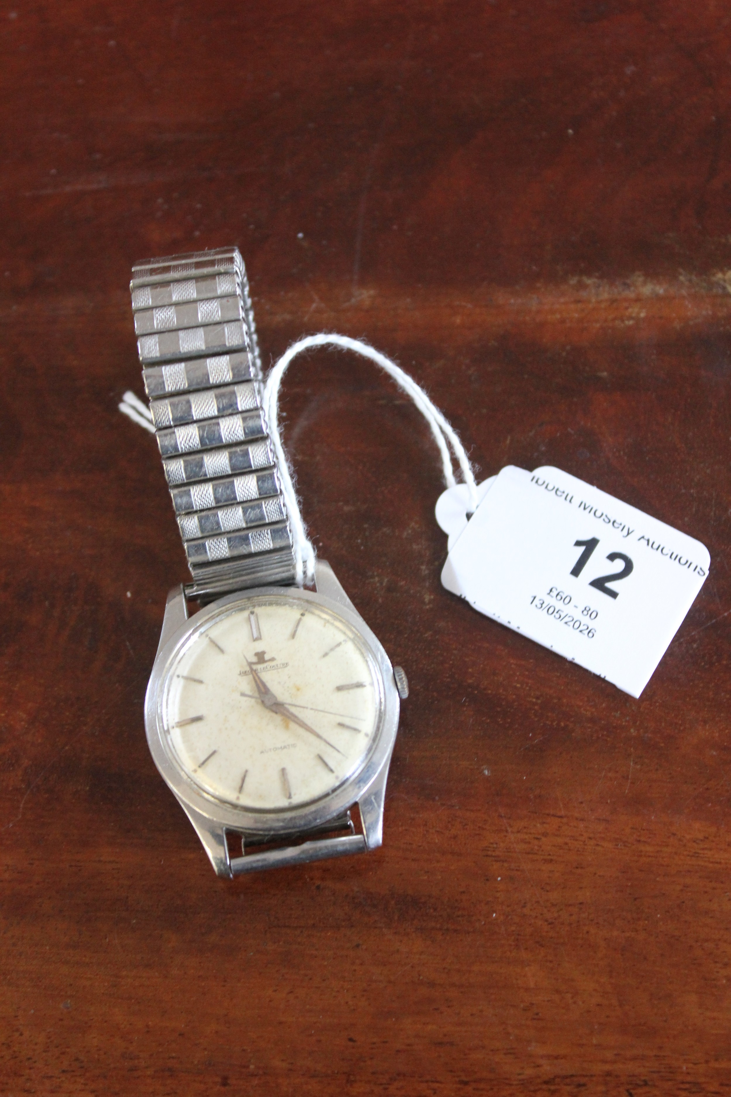 A gent's Jaeger Le Coultre stainless steel automatic wristwatch, no ...