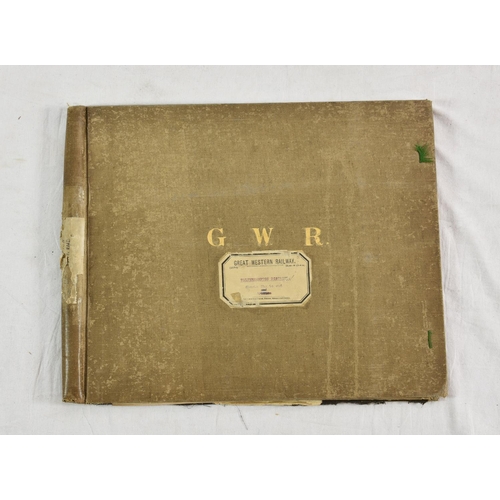 199 - Railwayana - GWR - Great Western Railway - Diagram/blueprint of Plymouth Millbay & Cornwall water su... 