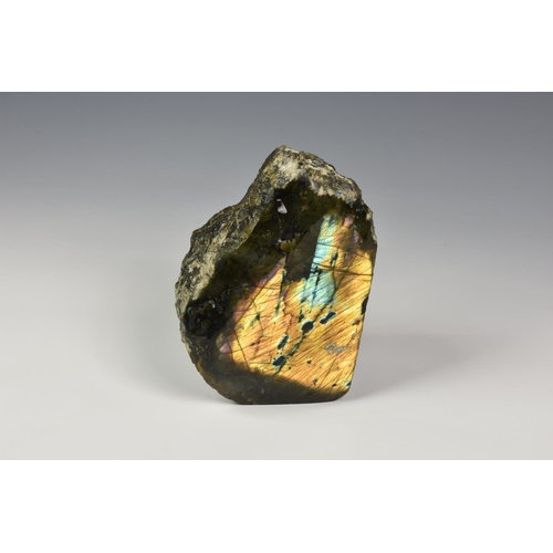 235 - NATURAL HISTORY - A large polished Labradorite boulder specimen, with rich colour play to front face... 