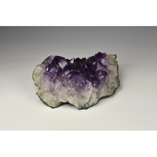 237 - Natural History - Geology - Amethyst quartz mineral specimen, 8¼in. (21cm.) long.