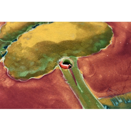 12A - A Moorcroft Tudric tazza in Eventide pattern, c.1920, tubelined and glazed, impressed 'Made in Engla... 