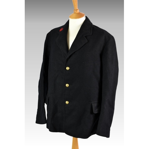 204 - Railwayana - GWR Great Western Railway - Great coat / jacket / belt, the Great coat marked ' Leaming... 