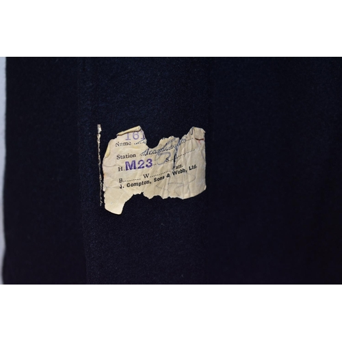204 - Railwayana - GWR Great Western Railway - Great coat / jacket / belt, the Great coat marked ' Leaming... 