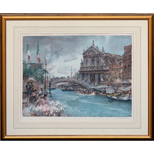 318 - Sir William Russell Flint RA, ROI (Scottish, 1880-1969), Venetian Festival, signed limited edition p... 