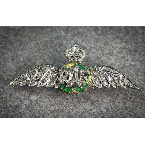 Diamond raf deals sweetheart brooch