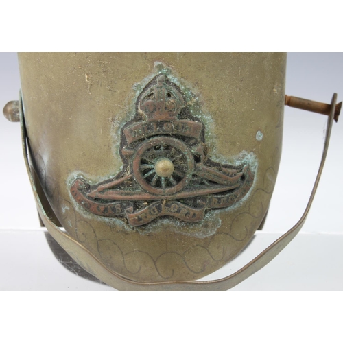 1009 - Trench Art - Two large calibre bullet shells , The lead tips carved 1902 & 1905, the bullets stampe... 