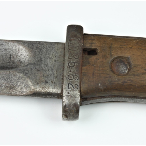 1026 - Imperial German Seitengewehr M84/98 Regimentally Marked Bayonet, 24.8cm. single edge blade with wide... 