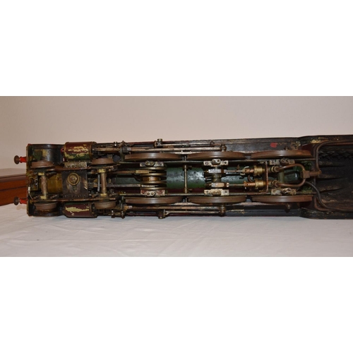 109 - A scratch built 2½in. gauge live steam 4-6-4 locomotive and tender, possibly an A1 Pacific Class out... 
