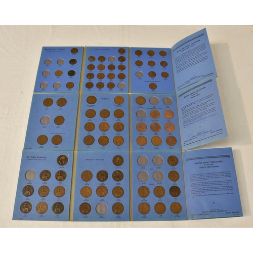 2022 - A collection of various coin collectors' folders, comprising of Pennies; Halfpennies; Half Crowns; F... 