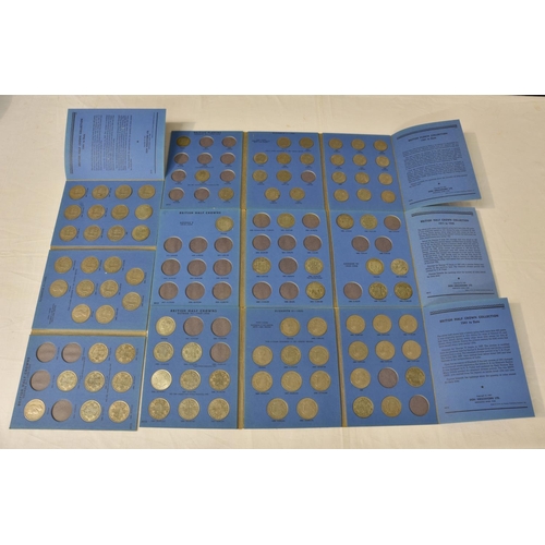 2022 - A collection of various coin collectors' folders, comprising of Pennies; Halfpennies; Half Crowns; F... 