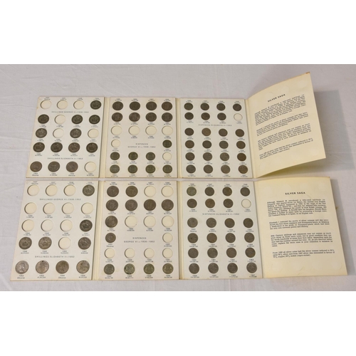 2022 - A collection of various coin collectors' folders, comprising of Pennies; Halfpennies; Half Crowns; F... 