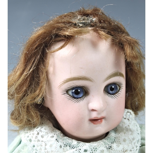 29 - A French Paris Jumeau / Danel & Cie Bébé bisque head doll, hairline crack to forehead of bisque head... 