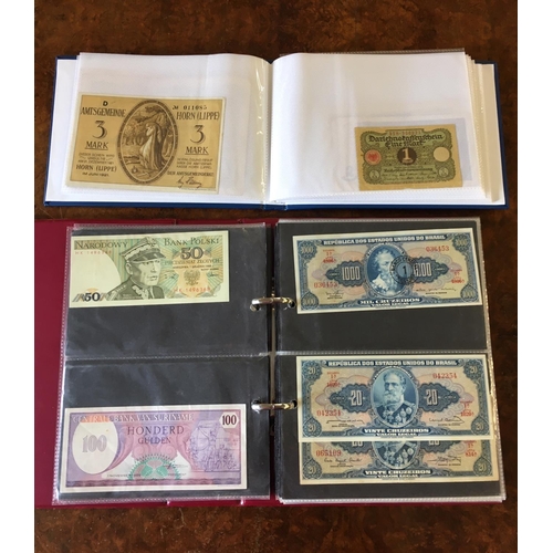 3034 - Worldwide Banknotes - Large collection of various banknotes, comprising of French; German; Brazil; P... 