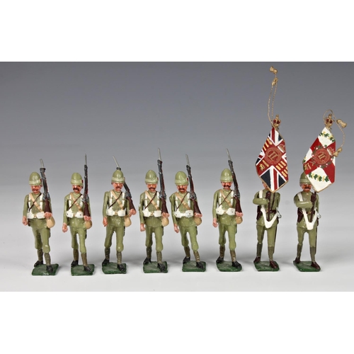 34 - All The Queen's Men metal toy soldiers - 'Regiments of the British Army', comprising of three boxed ... 