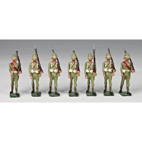 34 - All The Queen's Men metal toy soldiers - 'Regiments of the British Army', comprising of three boxed ... 