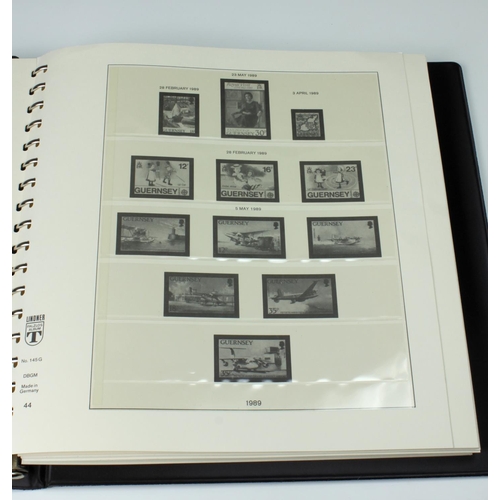 4006 - A Lindner Falzlos Guernsey loose leaf stamp album No. 145G.,