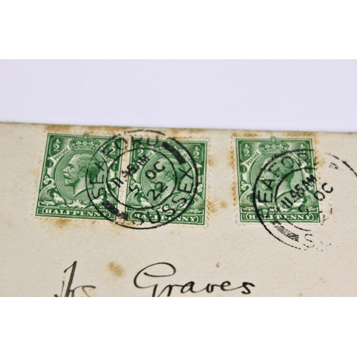 4009 - Philately - Victorian and later stamped registered letter envelopes etc (13),