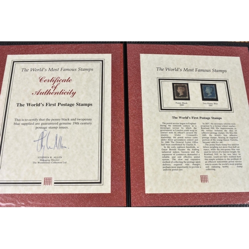 4011 - Philatelist interest - Two Westminster collection 'The World's Most Famous Stamps' presentation cove... 