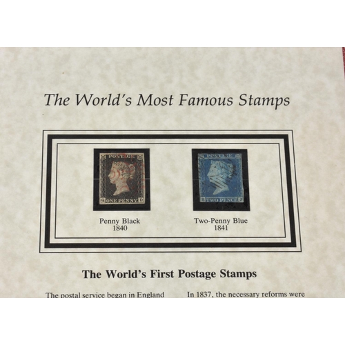 4011 - Philatelist interest - Two Westminster collection 'The World's Most Famous Stamps' presentation cove... 