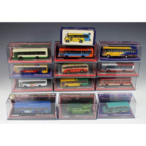 58 - Corgi - Forty boxed The Original Ominibus Company diecast Bus models, mostly boxed perspex type, lim... 