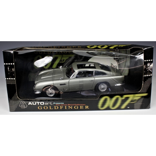 6 - Auto Art diecast 1/18 scale collectors models - James Bond 007, to include FOR YOUR EYES ONLY Lotus ... 