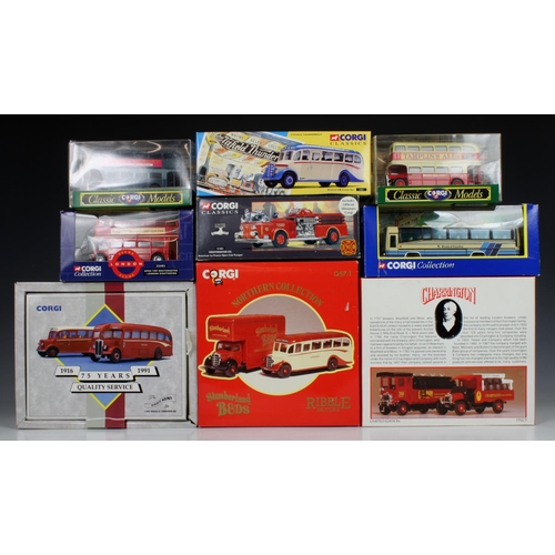 61 - Corgi - A large collection of boxed diecast buses - vehicles and boxed sets (26), compising of 60 ye... 