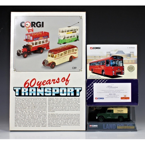 61 - Corgi - A large collection of boxed diecast buses - vehicles and boxed sets (26), compising of 60 ye... 