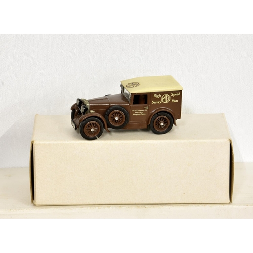 76 - Abingdon Classics - Various handmade 1/43 scale MG models, comprising MG Midget 1930 blue; MGP maroo... 