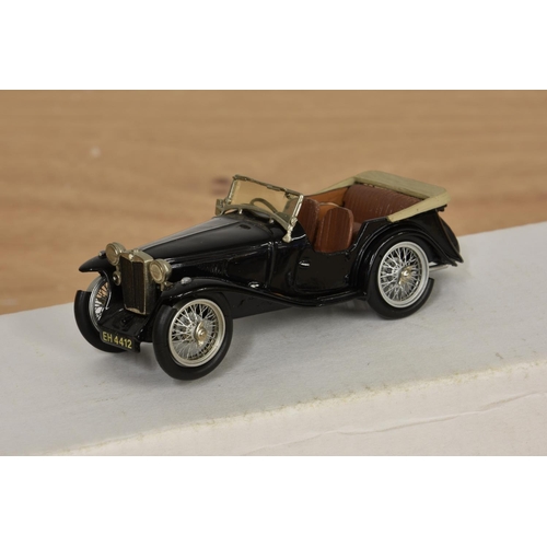 76 - Abingdon Classics - Various handmade 1/43 scale MG models, comprising MG Midget 1930 blue; MGP maroo... 