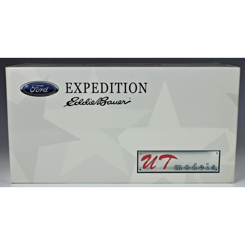 9 - UT Models - Ford Expedition 'Eddie Bauer' diecast 1/18 scale precision model car, boxed, together wi... 