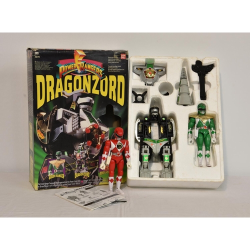90 - An original boxed vintage 1990s Bandai Power Rangers action figure play sets 2270 Deluxe Dragonzord ... 