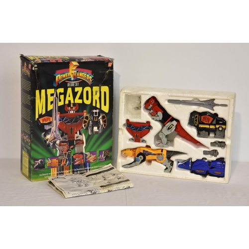 91 - An original boxed vintage 1990s Bandai Power Rangers action figure playsets 2260 Deluxe Megazord, ap... 