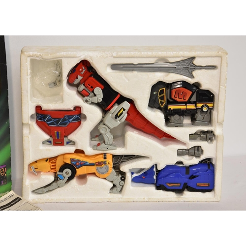 91 - An original boxed vintage 1990s Bandai Power Rangers action figure playsets 2260 Deluxe Megazord, ap... 
