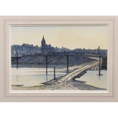 171 - Paul Bisson (British, b.1938), Low tide, St Sampsons harbour watercolour, signed lower left 8¼ x 1... 