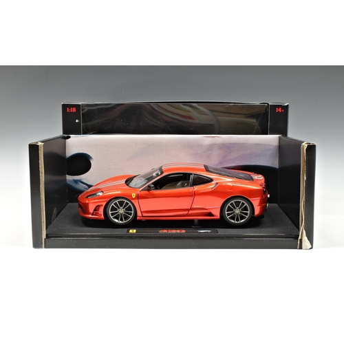 15 - A boxed Ferrari 430 Scuderia 1-18 scale Hotwheels Elite model.