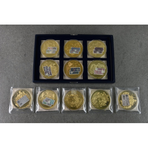 324 - A collection of eleven 2010 banknote coin/medallions with certificates.,