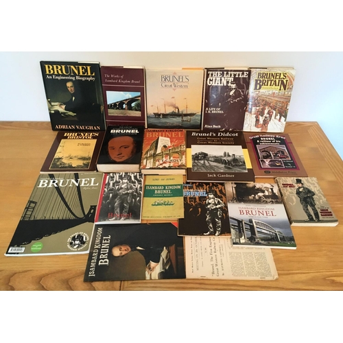 345 - Isambard Kingdom Brunel - A collection of books, to include Brunel by L. T. C. Rolt; The Life of Isa... 