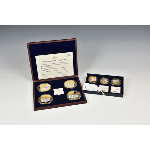 801 - Westminster Mint - A cased set of four (4) gold plated 