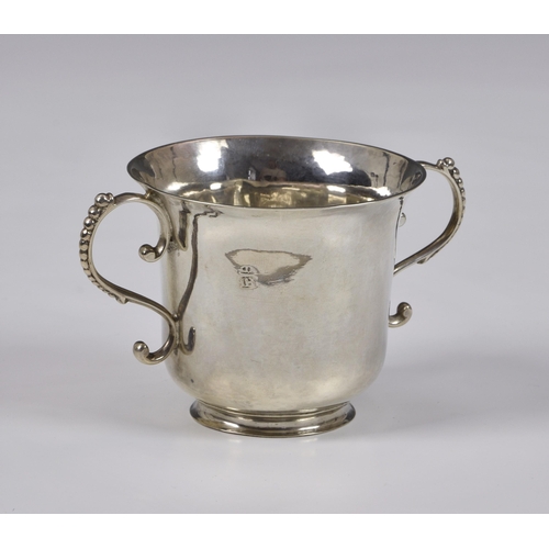 1003 - An 18th century Channel Islands christening cup, maker's mark IH struck once to base (Jean Henry, Gu... 