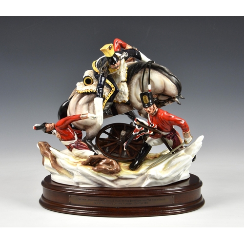 105 - A Michael Sutty limited edition porcelain battle group, 'The Latham Centrepiece, Lt. Matthew Latham ... 