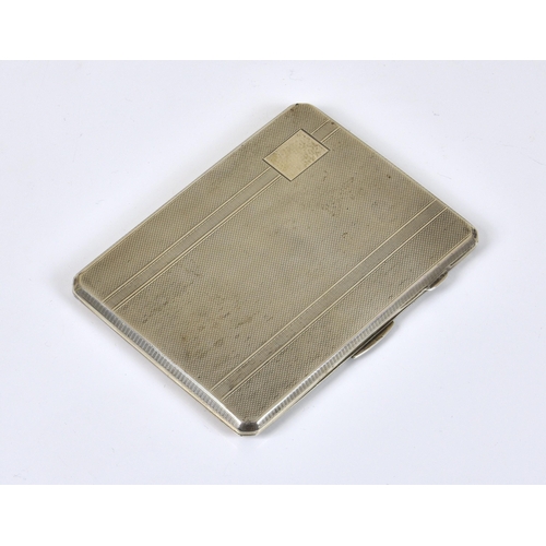 A George VI silver cigarette case, Randle Brothers, Birm. 1946 ...