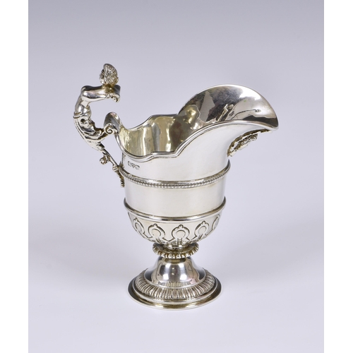 An impressive George III style Edwardian silver cream jug, George ...