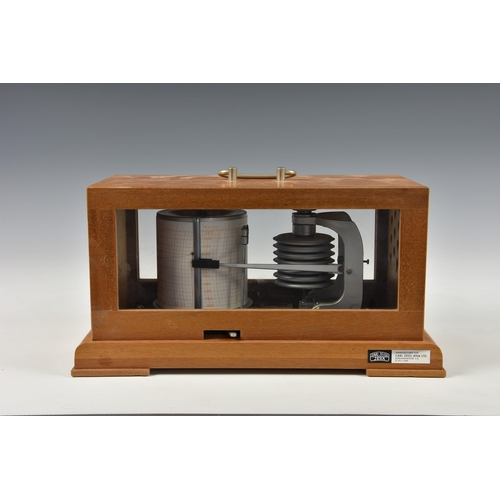 2887 - A Carl Zeiss Jena Ltd barograph, of typical rectangular form with glazed hinged cover and pull-out u... 