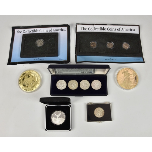 290 - Numismatics interest - American Coins to include Silver, to include Mexico 2007 Liberty 1oz silver p... 