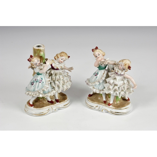 3 - A pair of 19th century porcelain 