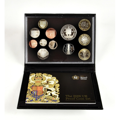 426 - Numismatics interest - The Royal Mint 'The 2009 UK Proof Coin Set', to include Kew Gardens 50p coin,... 