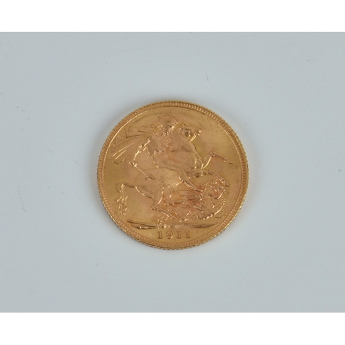 450 - A George V 1911 full Gold sovereign,