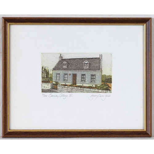 497 - Barry Owen Jones, RWS, RE (British, 1934-2018), 'Guernsey Cottage 18', coloured etching, signed, num... 