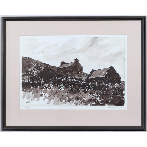 527 - Sir John Kyffin Williams (Welsh, 1918-2006), Hendre Waelod, limited edition print, signed and numb... 